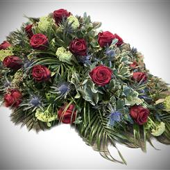 Red Rose &amp; Thistle Casket Spray 