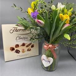 Spring Vase with Chocolates 