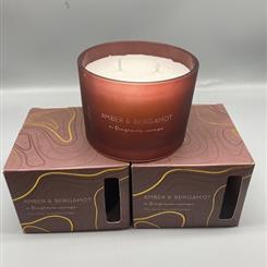 Amber &amp; Bergamot Candle