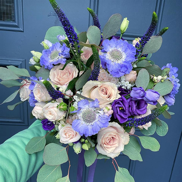 Blush & Violet Bridal Bouquet