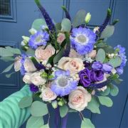 Blush & Violet Bridal Bouquet